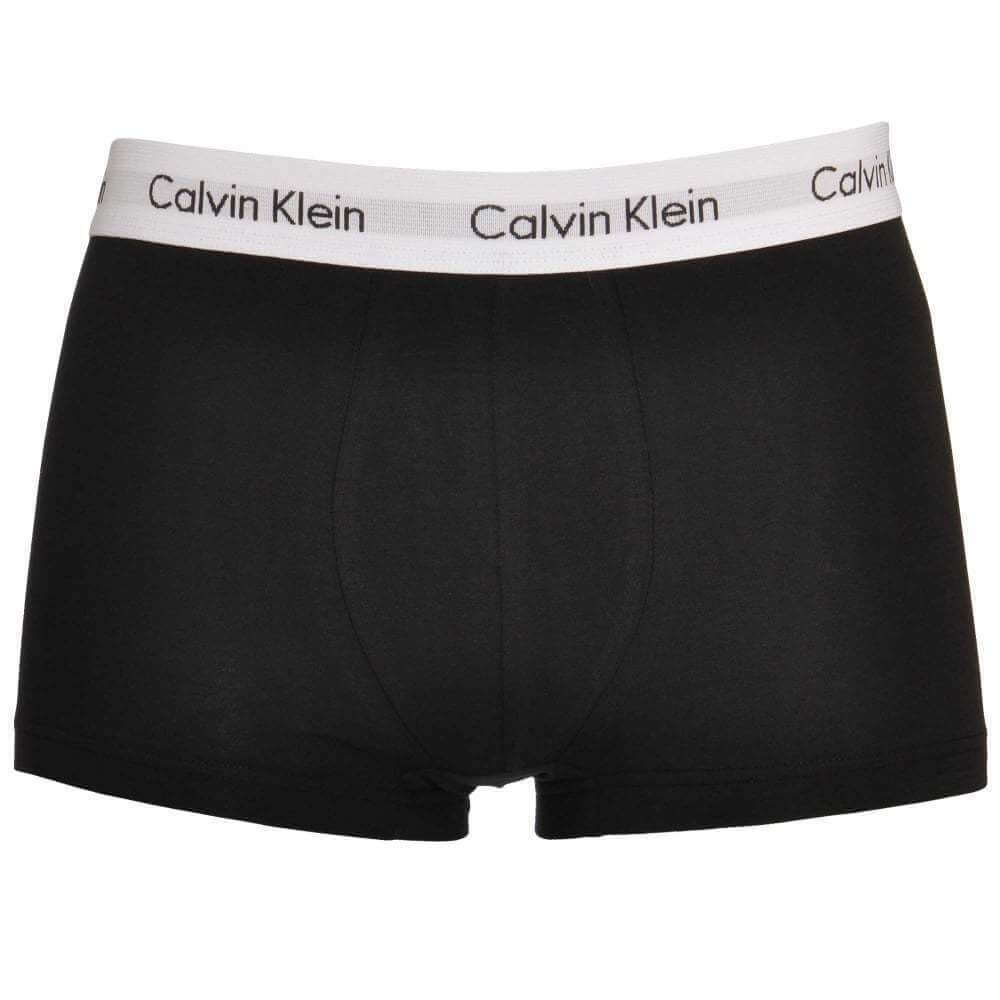 Calvin Klein 3 Pack Cotton Stretch – Low Rise Trunks ( Black )