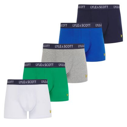 Lyle & Scott 5 Pack Miller Men's Trunks - Multicolor