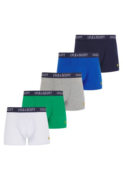 Lyle & Scott 5 Pack Miller Men's Trunks - Multicolor