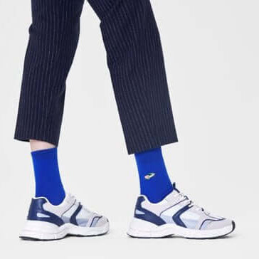 Happy Socks - Ribbed Embroidery Car Sock