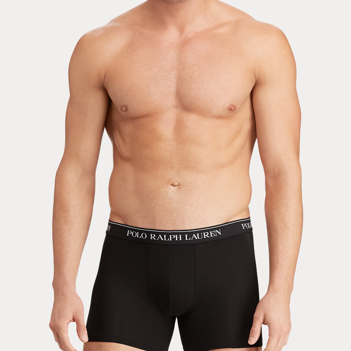 Polo Ralph Lauren Three-Pack Stretch Cotton Boxer Briefs - Black