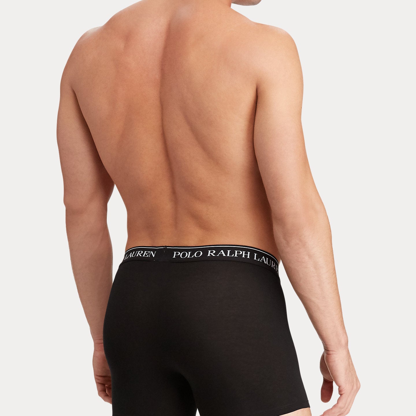 Polo Ralph Lauren Three-Pack Stretch Cotton Boxer Briefs - Black