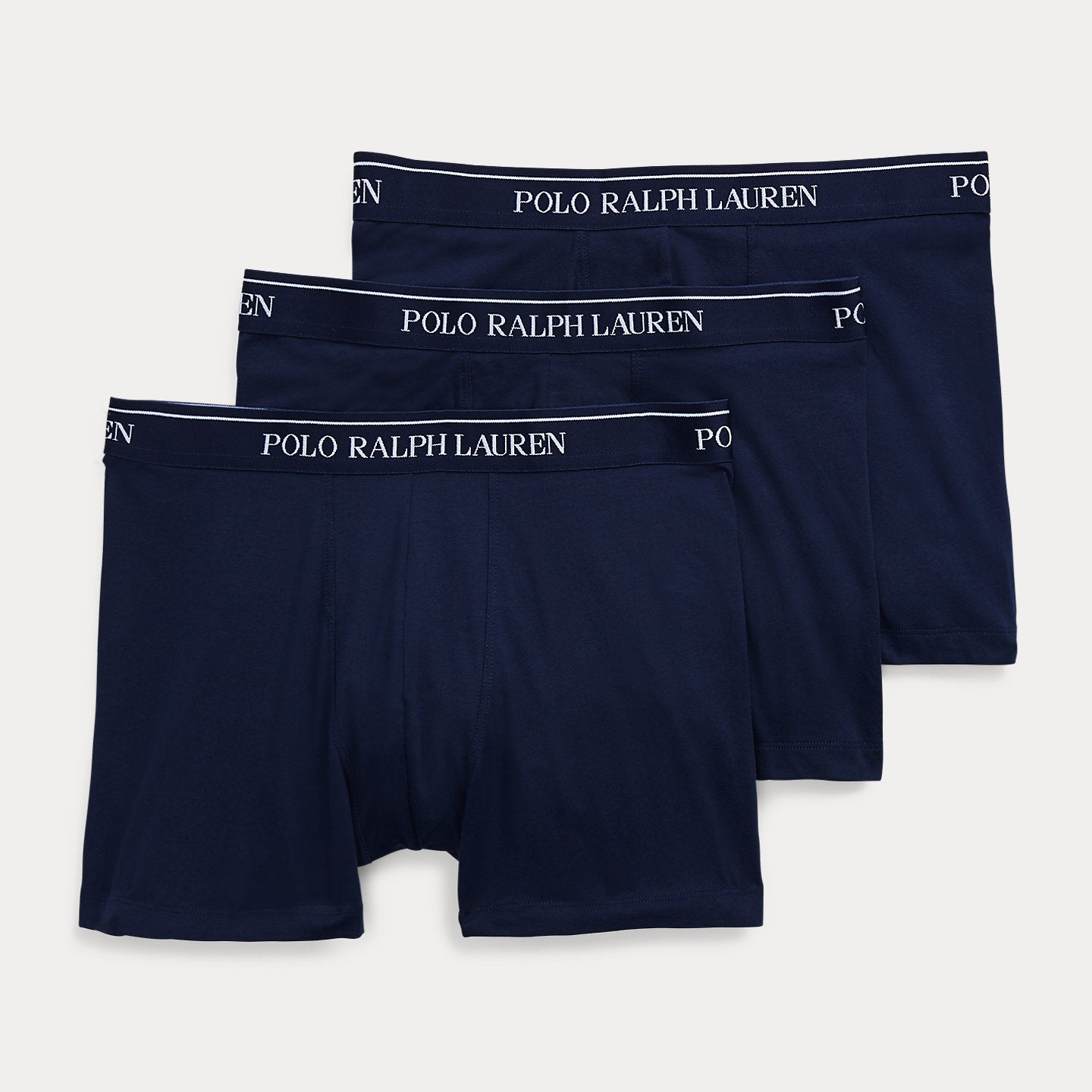 Polo Ralph Lauren Three-Pack Stretch Cotton Boxer Briefs - Blue