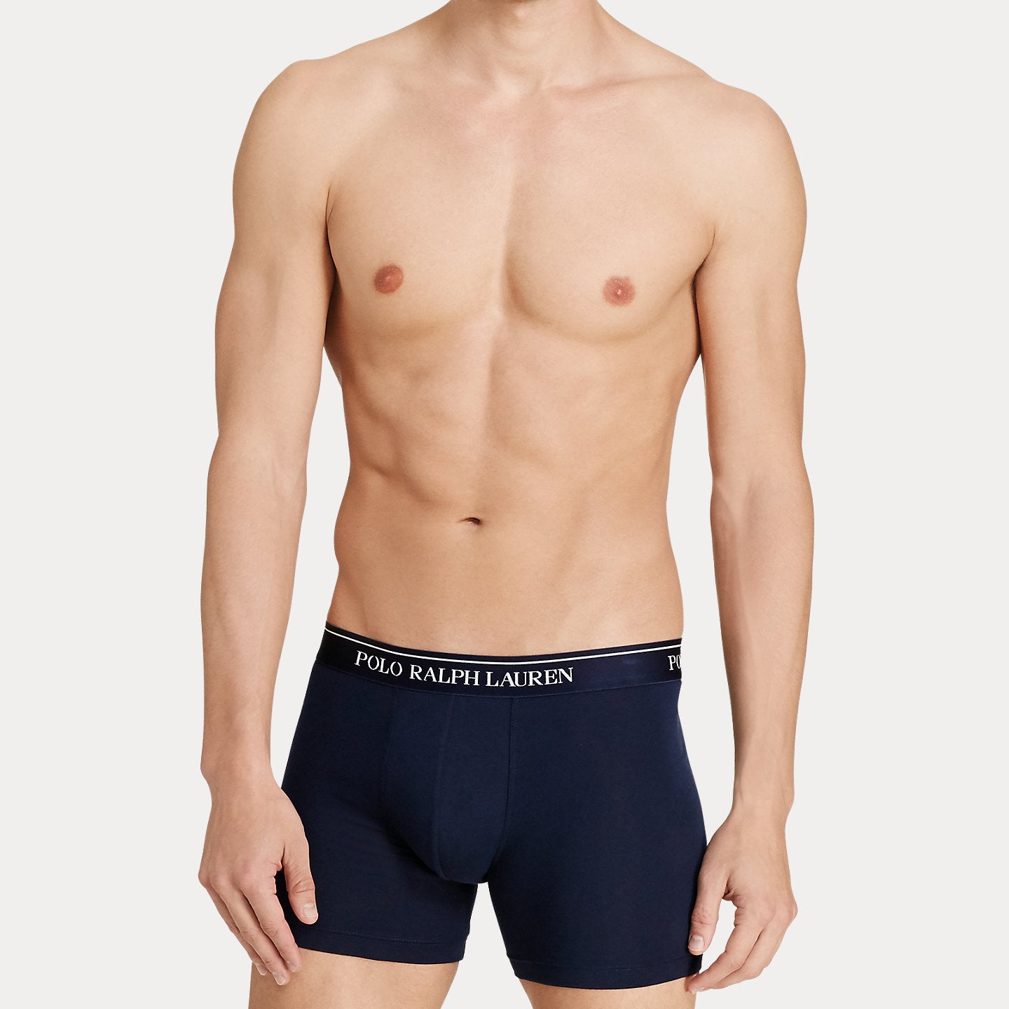 Polo Ralph Lauren Three-Pack Stretch Cotton Boxer Briefs - Blue