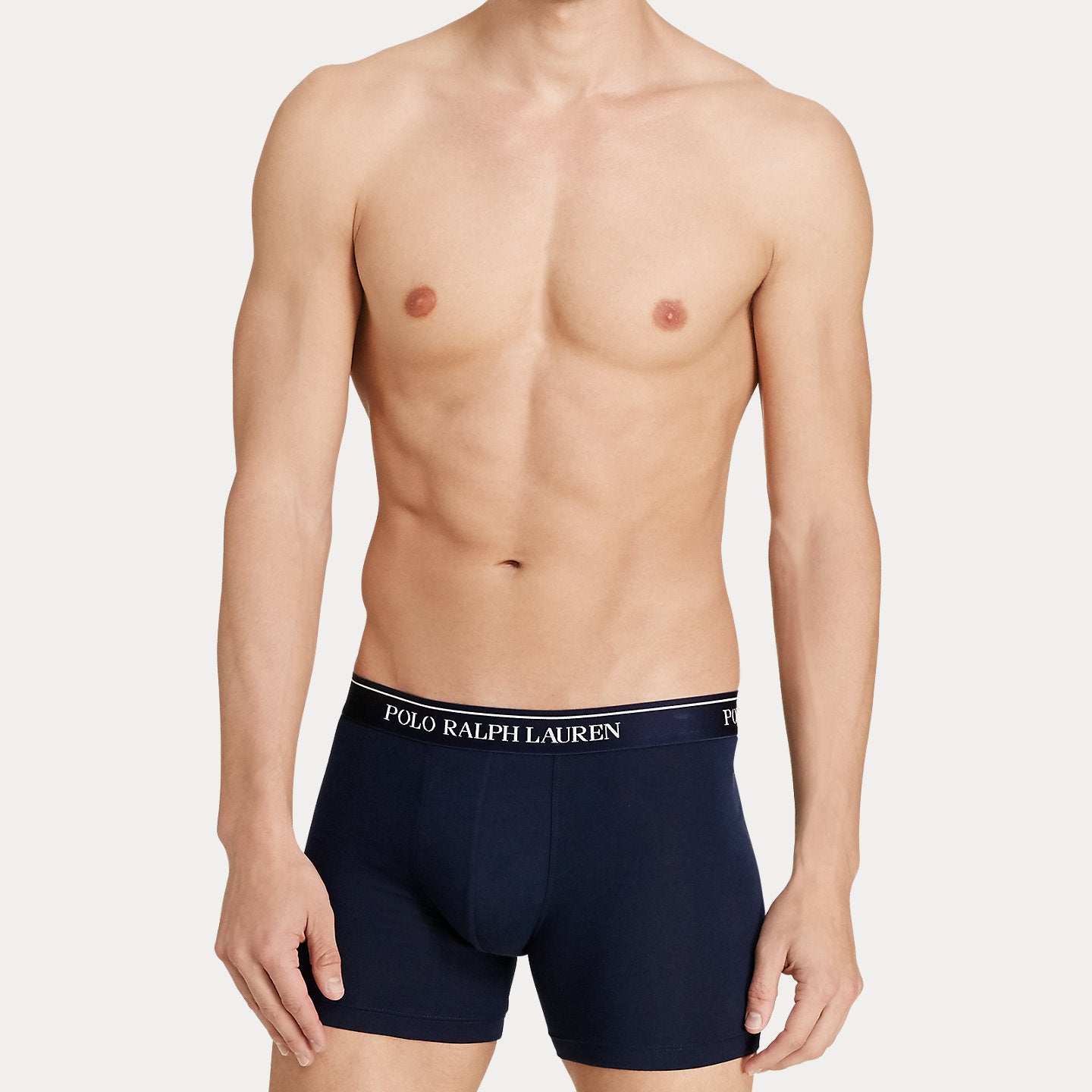 Polo Ralph Lauren Three-Pack Stretch Cotton Boxer Briefs - Blue
