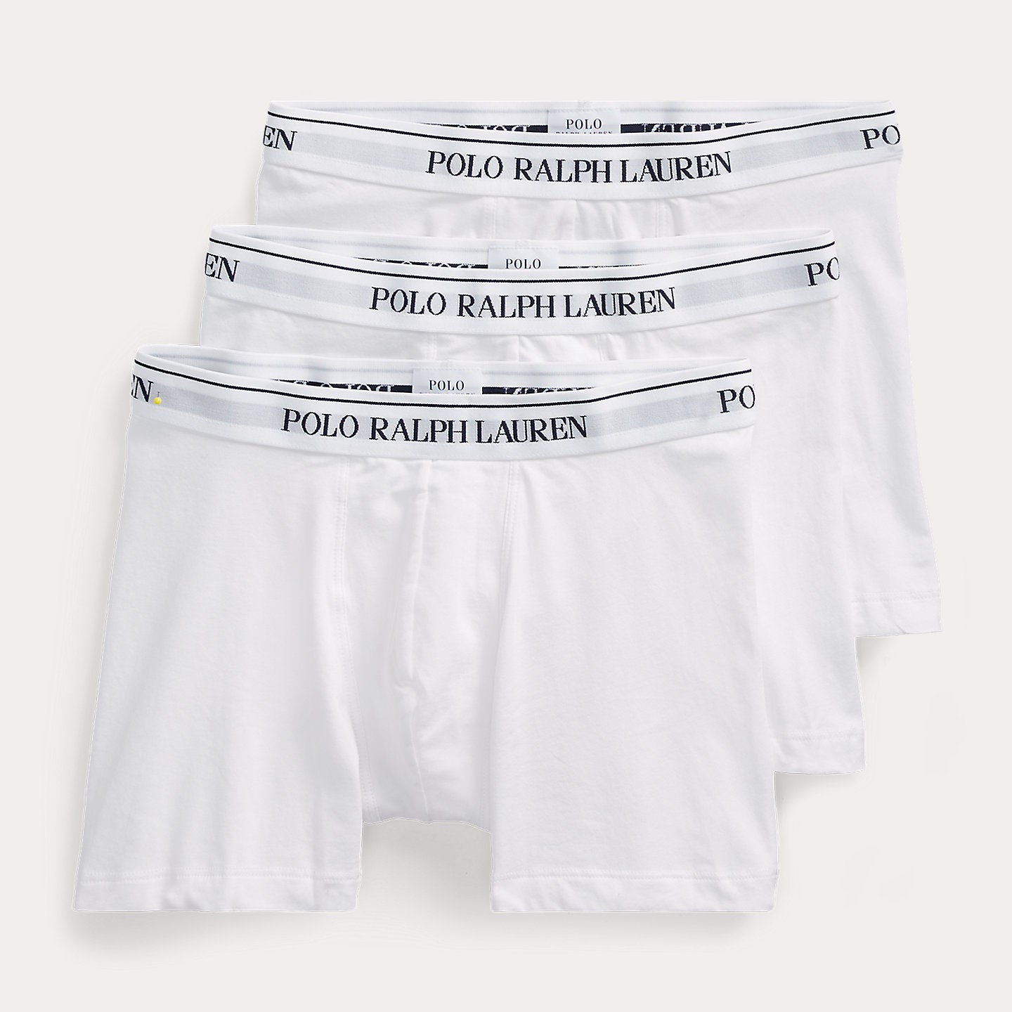 Polo Ralph Lauren Three-Pack Stretch Cotton Boxer Briefs - White