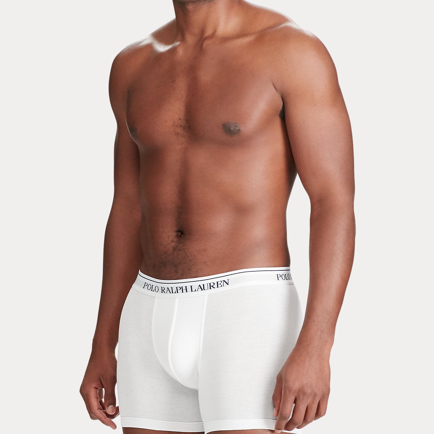 Polo Ralph Lauren Three-Pack Stretch Cotton Boxer Briefs - White