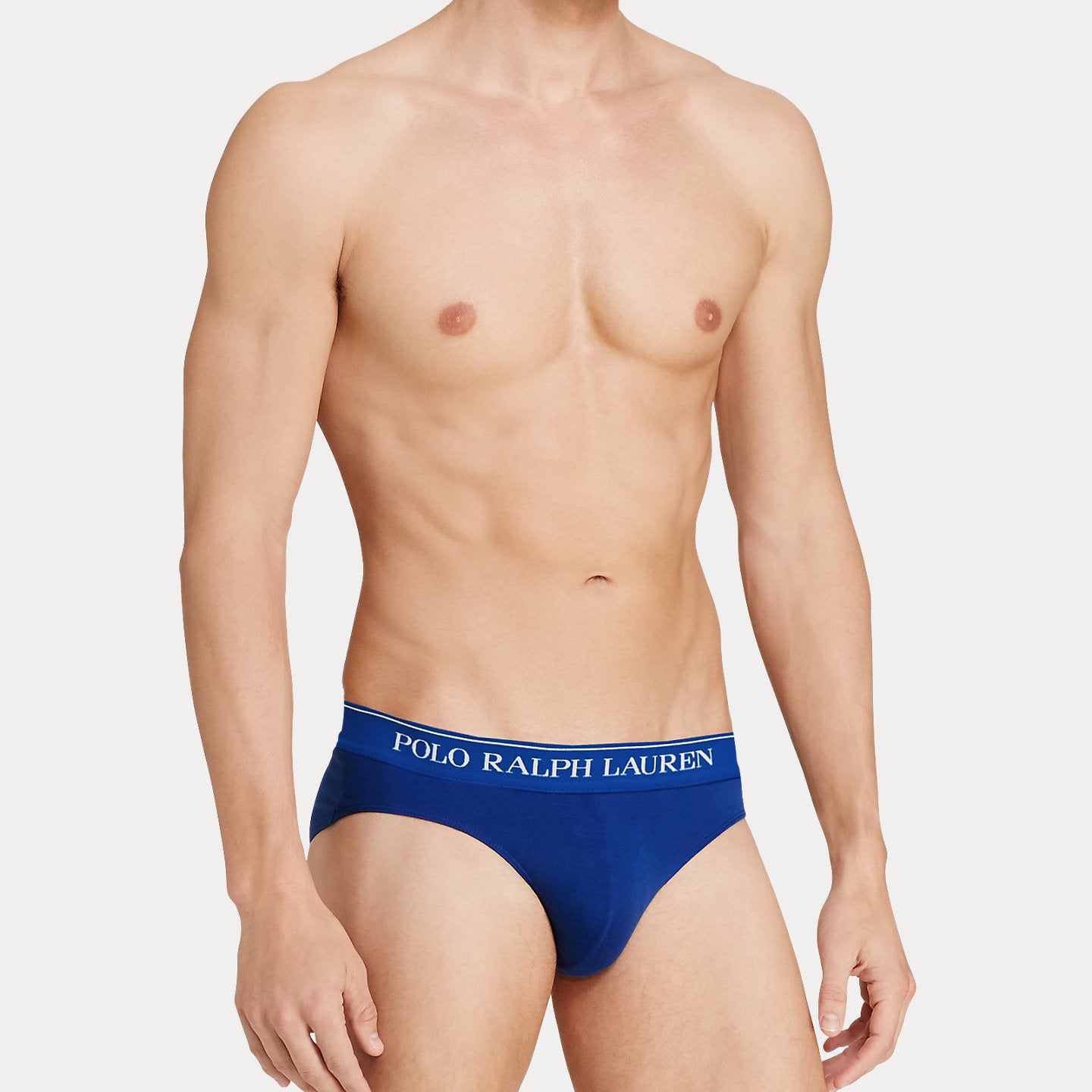 Polo Ralph Lauren Underwear 3-Pack Low Rise Stretch-Cotton Briefs -Navy/Sapphire/Blue