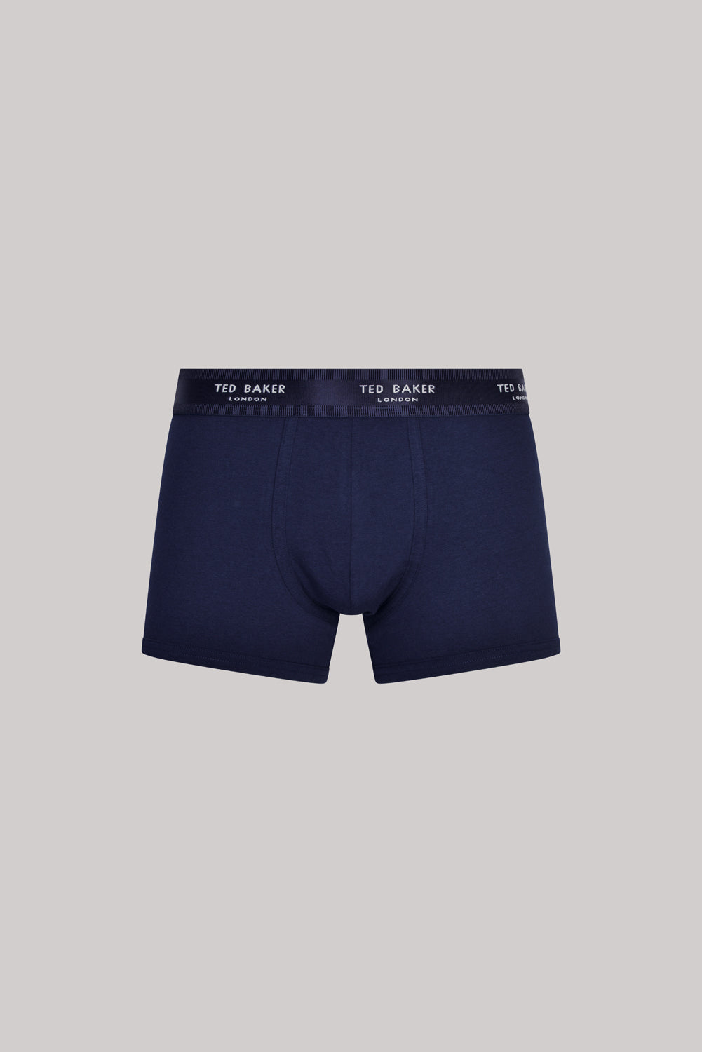 Ted Baker 3 Pack Cotton Stretch Fashion Trunks - Blue/Navy/Fog