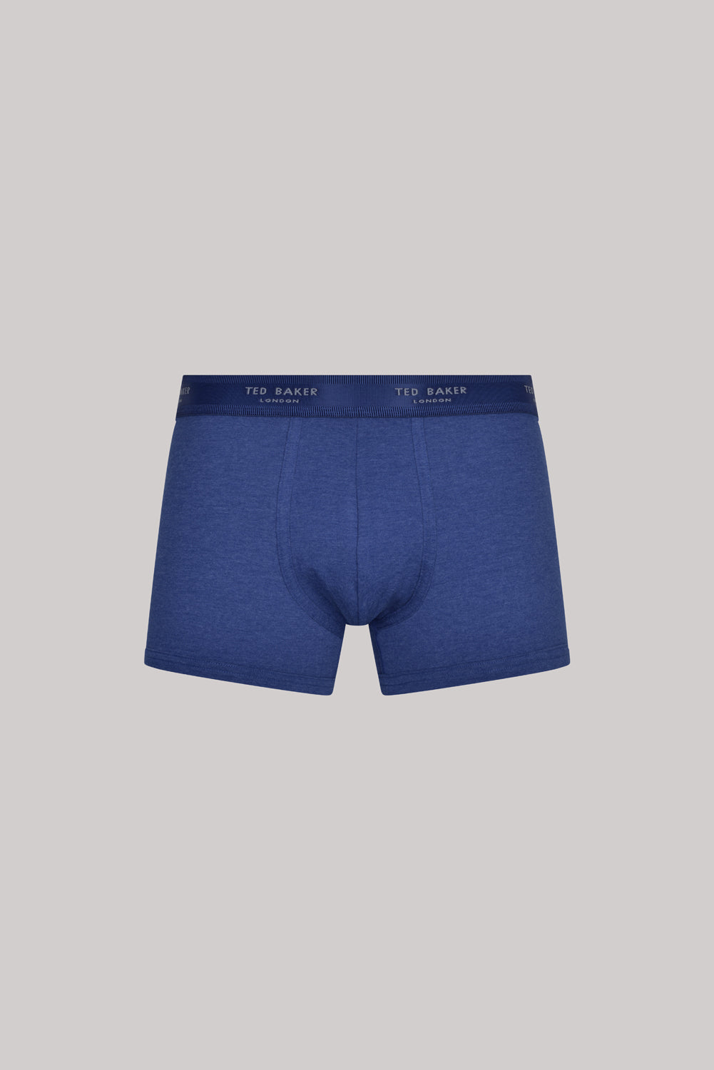 Ted Baker 3 Pack Cotton Stretch Fashion Trunks - Blue/Navy/Fog