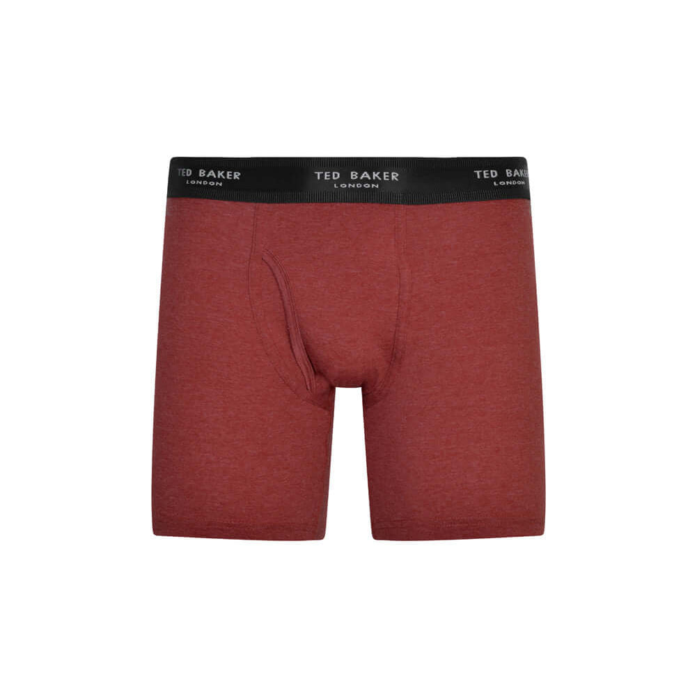 Ted Baker 3 Pack Cotton Stretch Boxer Briefs - Black / Grey Heather / Heena