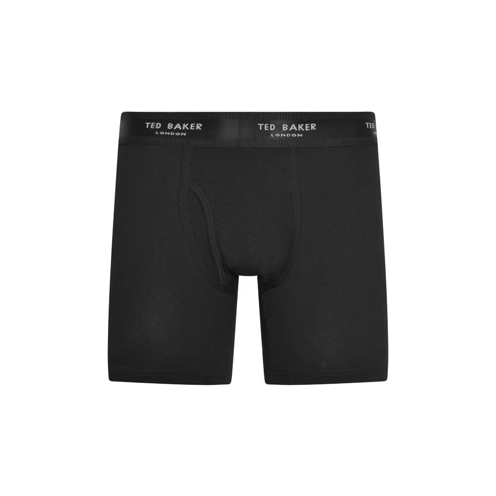 Ted Baker 3 Pack Cotton Stretch Boxer Briefs - Black / Grey Heather / Heena