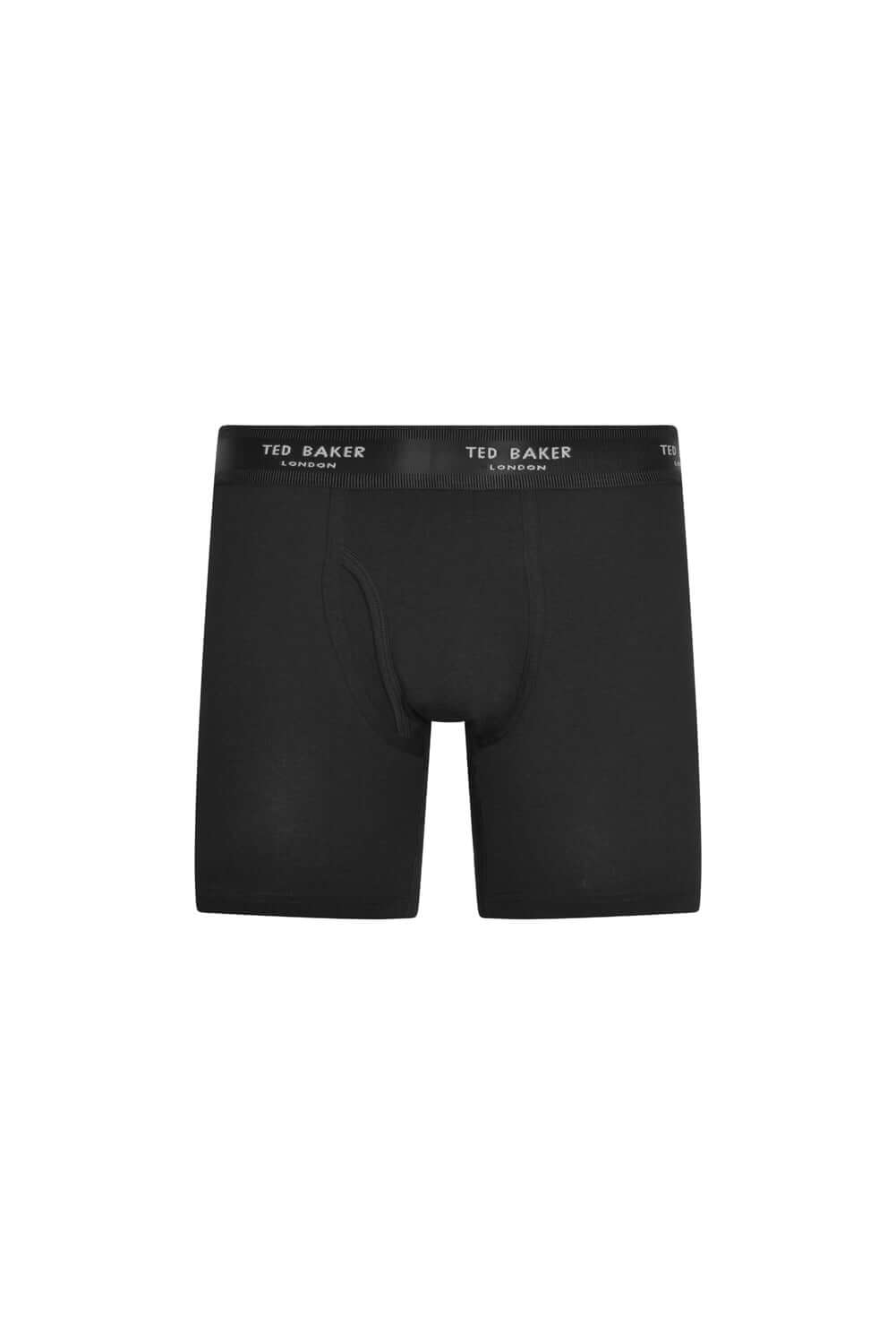 Ted Baker 3 Pack Cotton Stretch Boxer Briefs - Black / Grey Heather / Heena