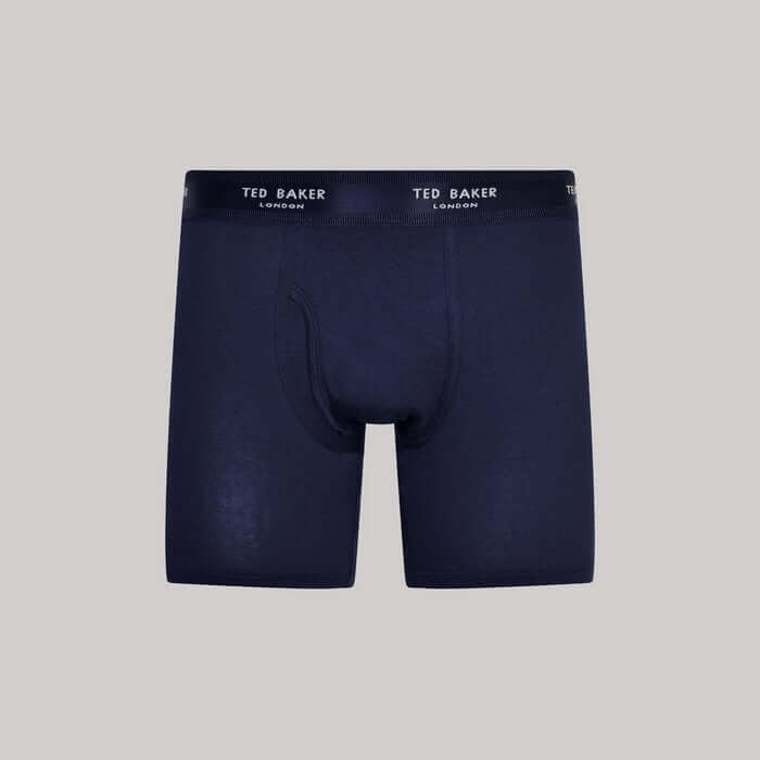 Ted Baker 3 Pack Cotton Stretch Boxer Briefs - Blue/Navy/Light Blue
