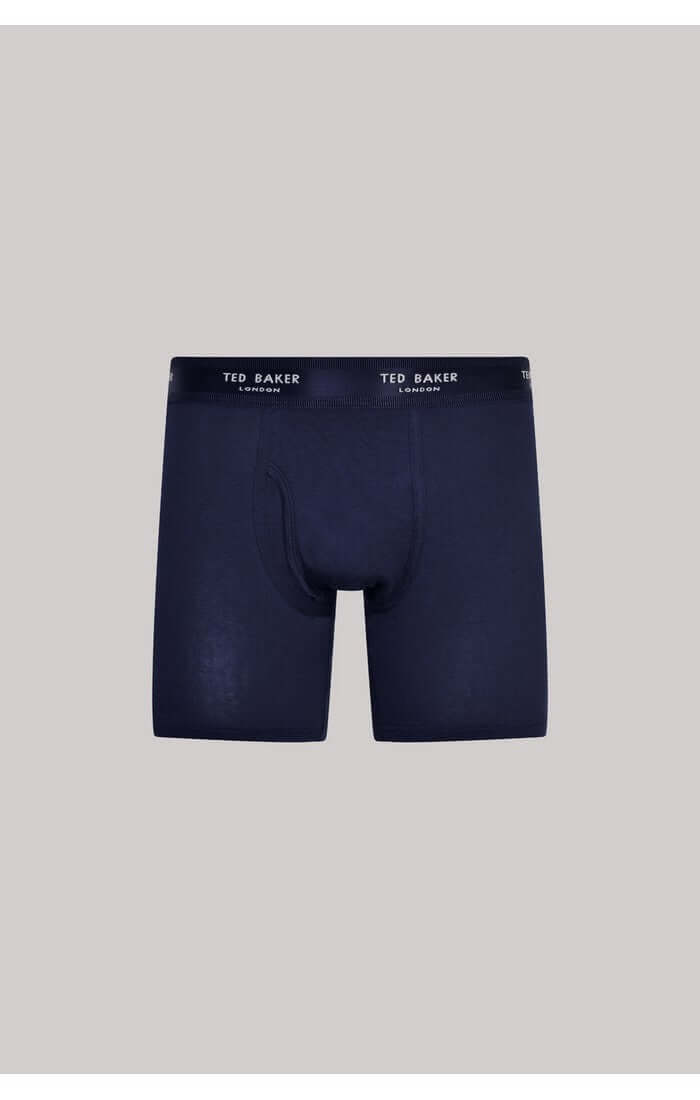 Ted Baker 3 Pack Cotton Stretch Boxer Briefs - Blue/Navy/Light Blue