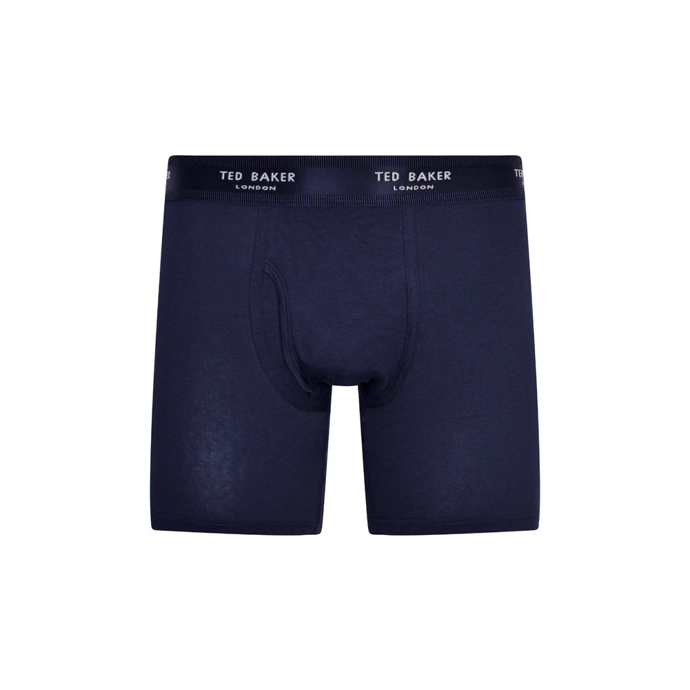 Ted Baker 3 Pack Cotton Stretch Boxer Briefs - Purple/Navy/Grey
