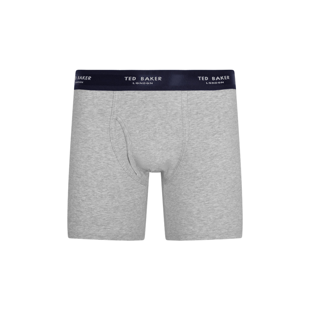 Ted Baker 3 Pack Cotton Stretch Boxer Briefs - Purple/Navy/Grey