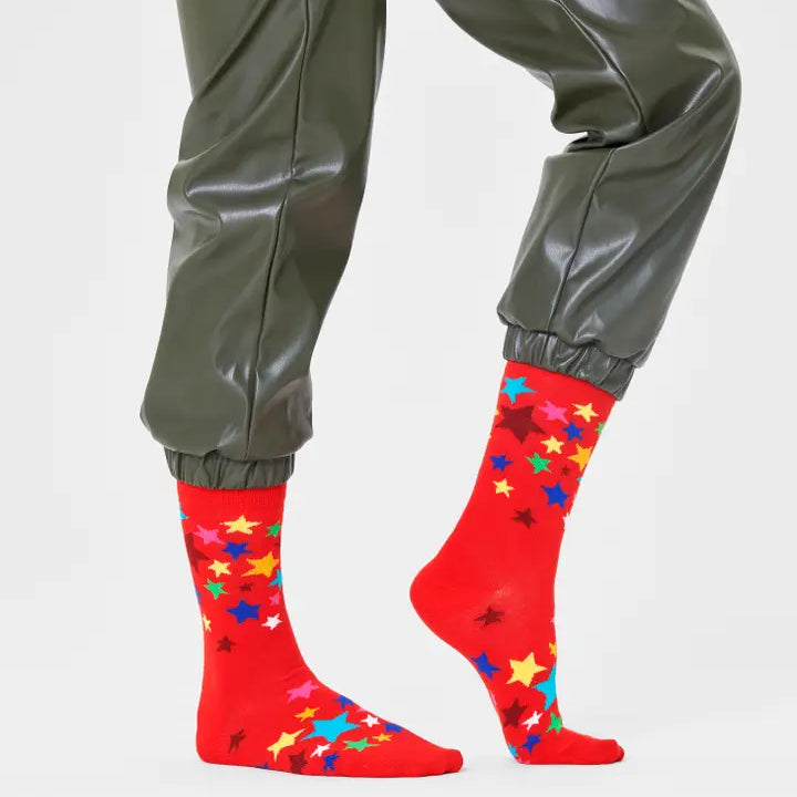 Happy Socks - Star Sock, Red