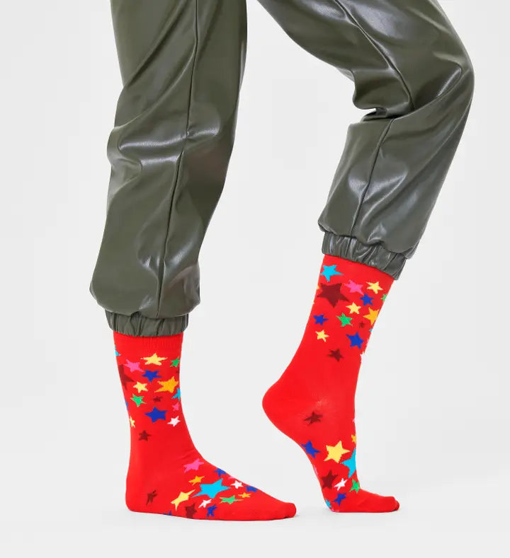 Happy Socks - Star Sock, Red