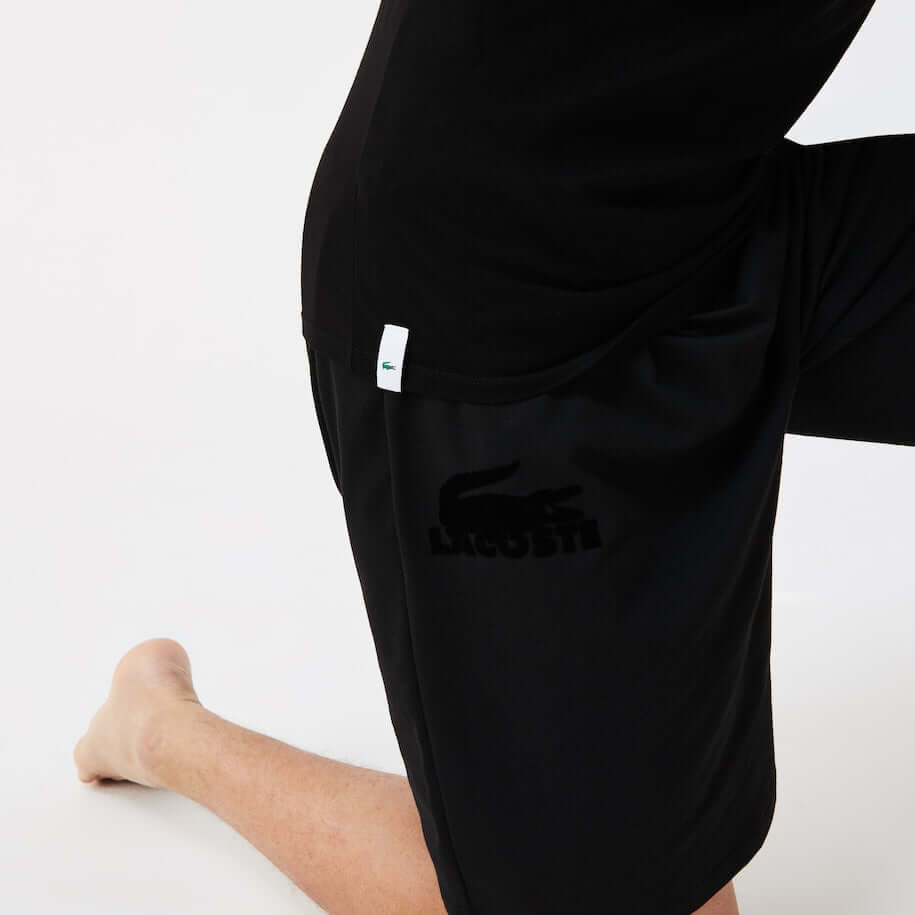 Lacoste Crew Neck Cotton T-Shirt 3-Pack, Black