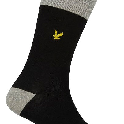 Lyle & Scott Trent 3 Pack Socks - Herringbone/GreyMarl/Black