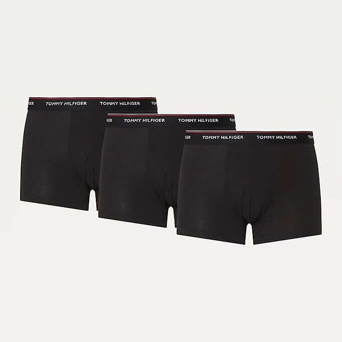 Tommy Hilfiger 3 Pack Premium Essentials Trunks - Black