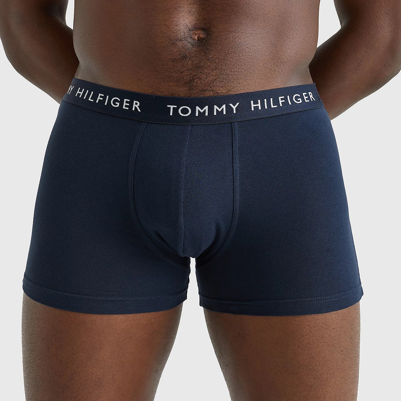 Tommy Hilfiger 3- Pack Essential Logo Waistband Trunks - Army Green/Hydr Blue/Desert Sky