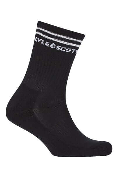 Lyle & Scott Mens Walter 3 Pack Sport Socks - Dark Olive/White/Black