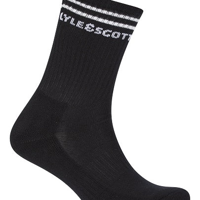 Lyle & Scott Mens Walter 3 Pack Sport Socks - Black
