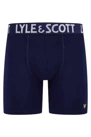 Lyle & Scott 3 Pack Elton Men's Trunks -Black/Grey/Blue