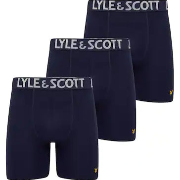 Lyle & Scott 3 Pack Elton Men's Trunks -Navy