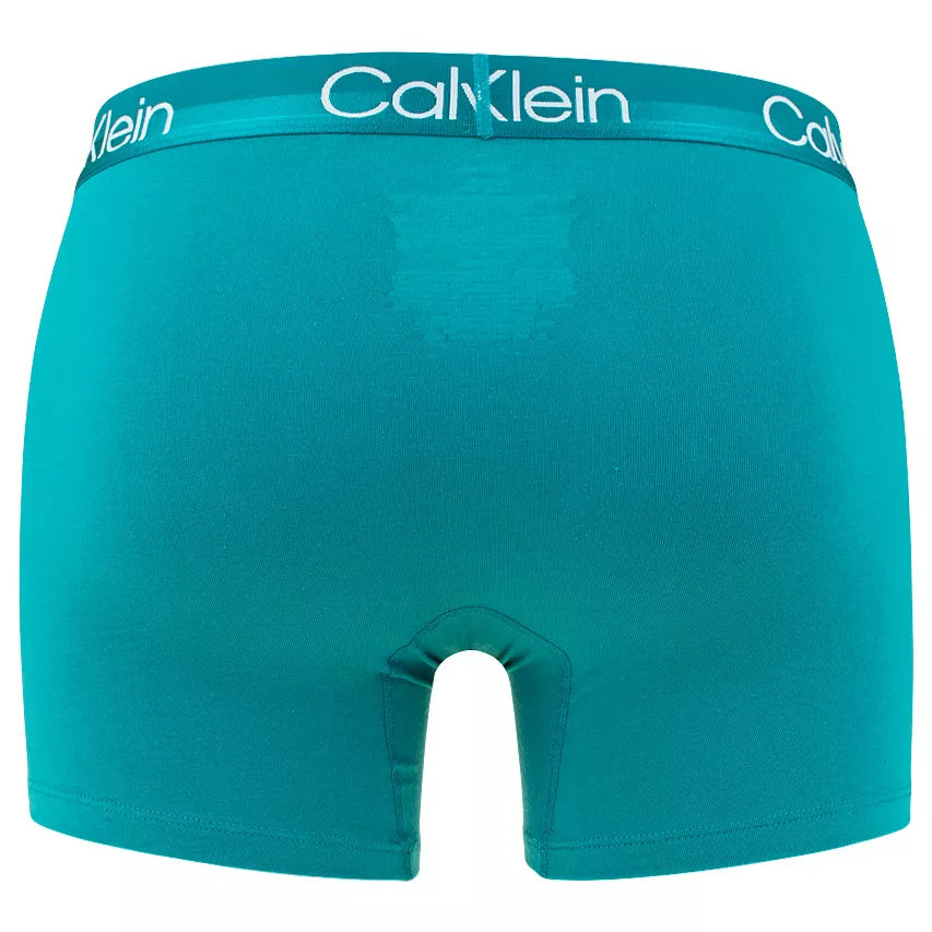 Calvin Klein - 3 Pack Modern Structure Boxer Briefs - Lake/ Pista/ Turquoise