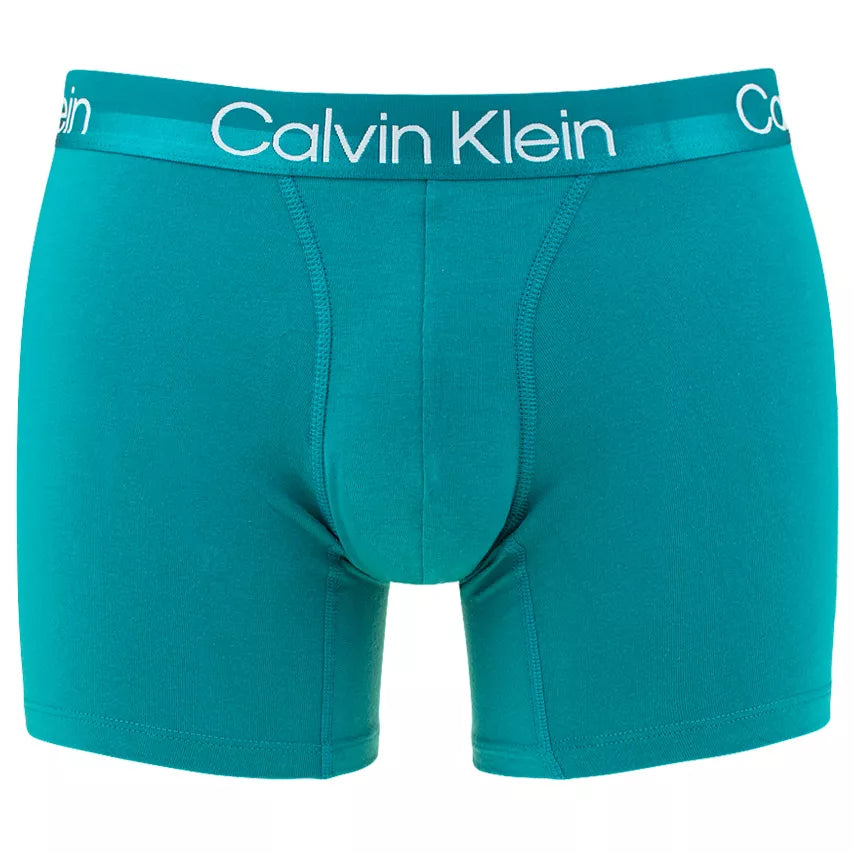 Calvin Klein - 3 Pack Modern Structure Boxer Briefs - Lake/ Pista/ Turquoise