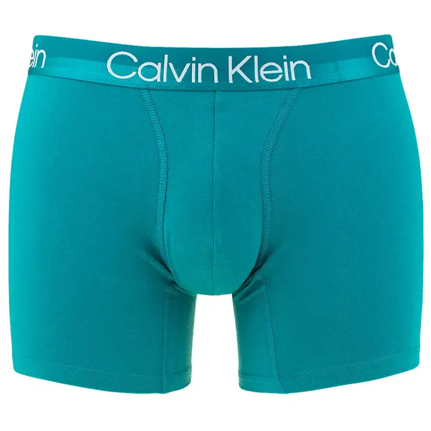 Calvin Klein - 3 Pack Modern Structure Boxer Briefs - Lake/ Pista/ Turquoise