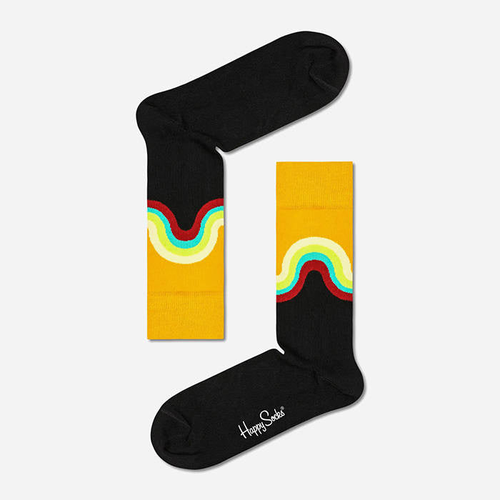 Happy Socks - Jumbo Wave - Black