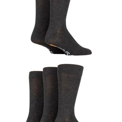 Farah 5 Pack Men's Bamboo Socks – Classic Plain, Hypoallergenic & Antibacterial