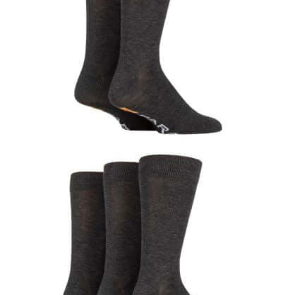 Farah 5 Pack Men's Bamboo Socks – Classic Plain, Hypoallergenic & Antibacterial