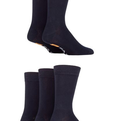 Farah 5 Pack Men's Bamboo Socks – Classic Plain, Hypoallergenic & Antibacterial