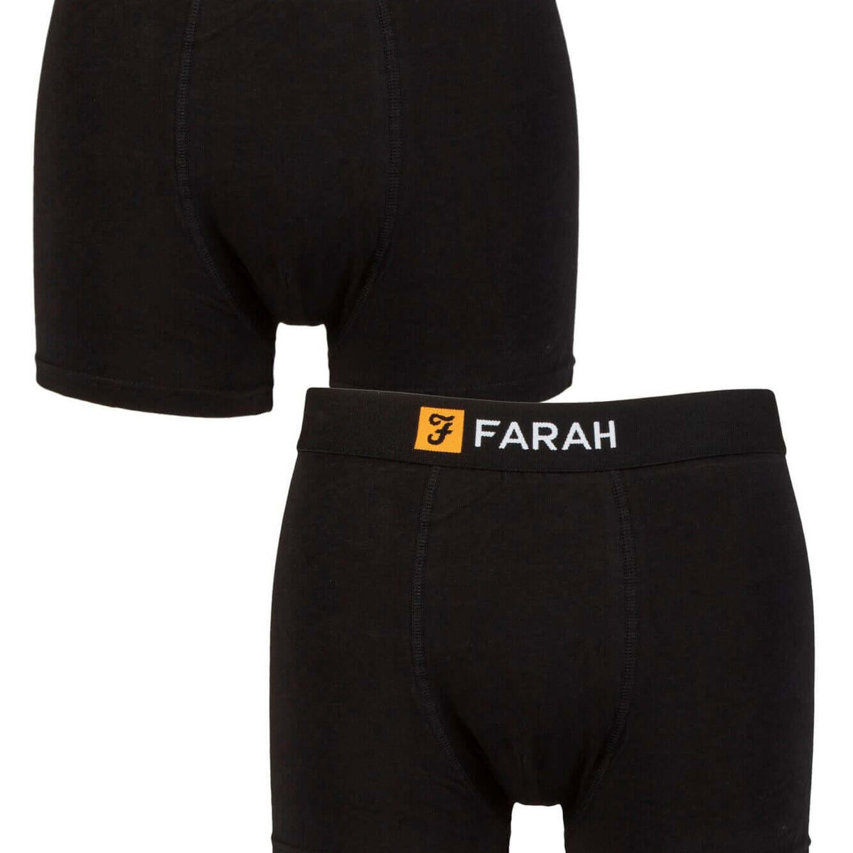 Farah Mens 2 Pack Cotton Classic Fitted Trunks - Boxer Shorts