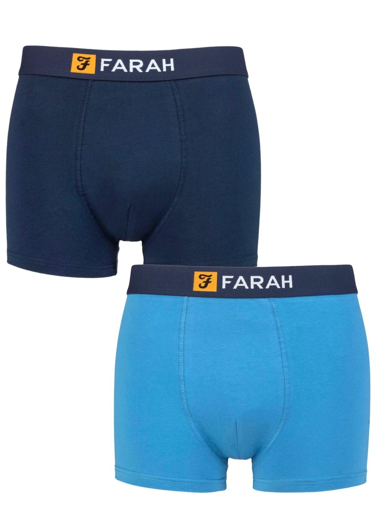 Farah Mens 2 Pack Cotton Classic Fitted Trunks - Boxer Shorts