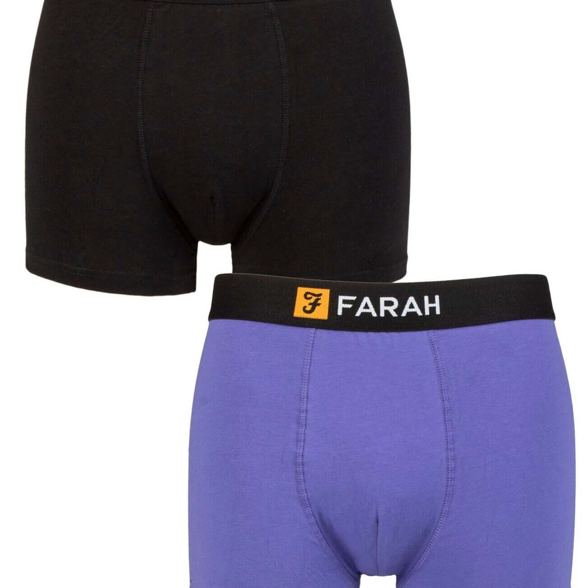 Farah Mens 2 Pack Cotton Classic Fitted Trunks - Boxer Shorts