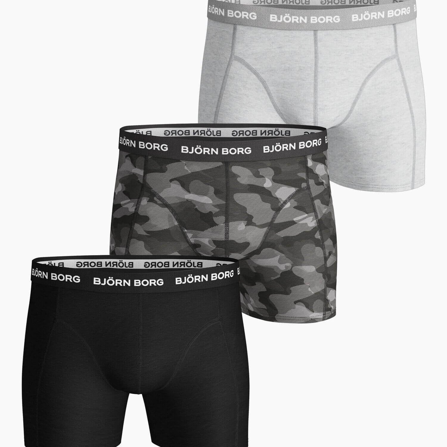 Björn Borg Shadeline Boxer Shorts 3-Pack Black Beauty