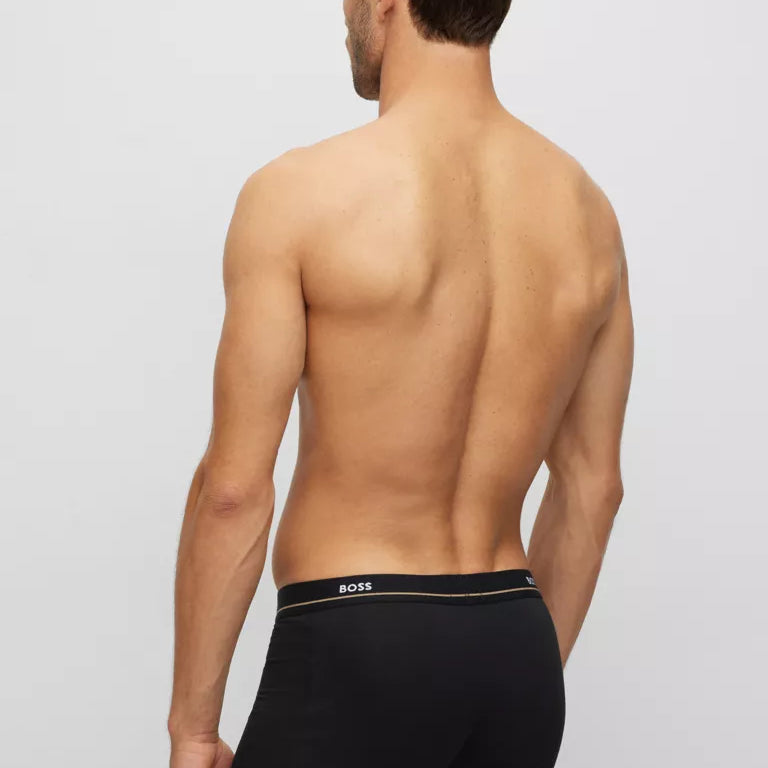 Boss - 5 Pack Cotton Stretch Trunks with Logo Waistbands - 001