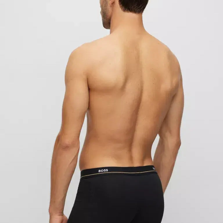 Boss - 5 Pack Cotton Stretch Trunks with Logo Waistbands - 001