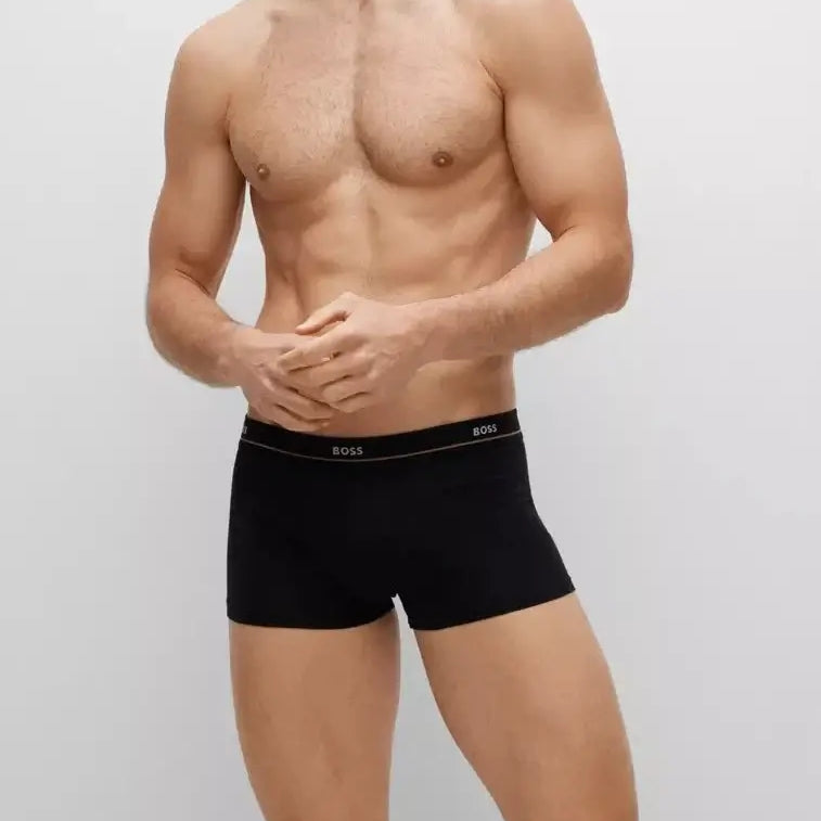 Boss - 5 pack Cotton Stretch Trunks with Logo Waistbands - Patterned