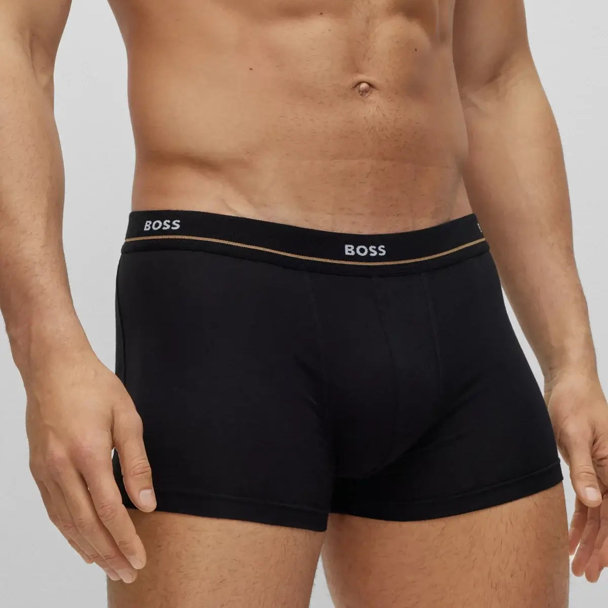 Boss - 5 Pack Cotton Stretch Trunks with Logo Waistbands - Multicolour