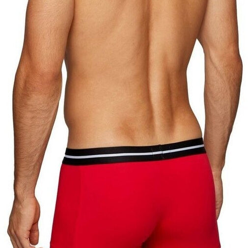 BOSS Men's - 3 Pack Organic Cotton Trunks - Black/Red/Black