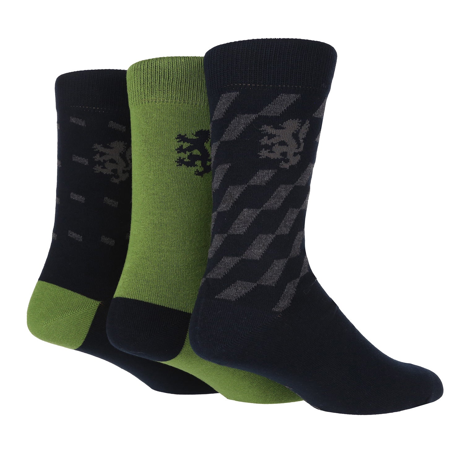 Pringle 3 Pack Cotton Jacquard Men's Fashion Socks - L7007MNVY
