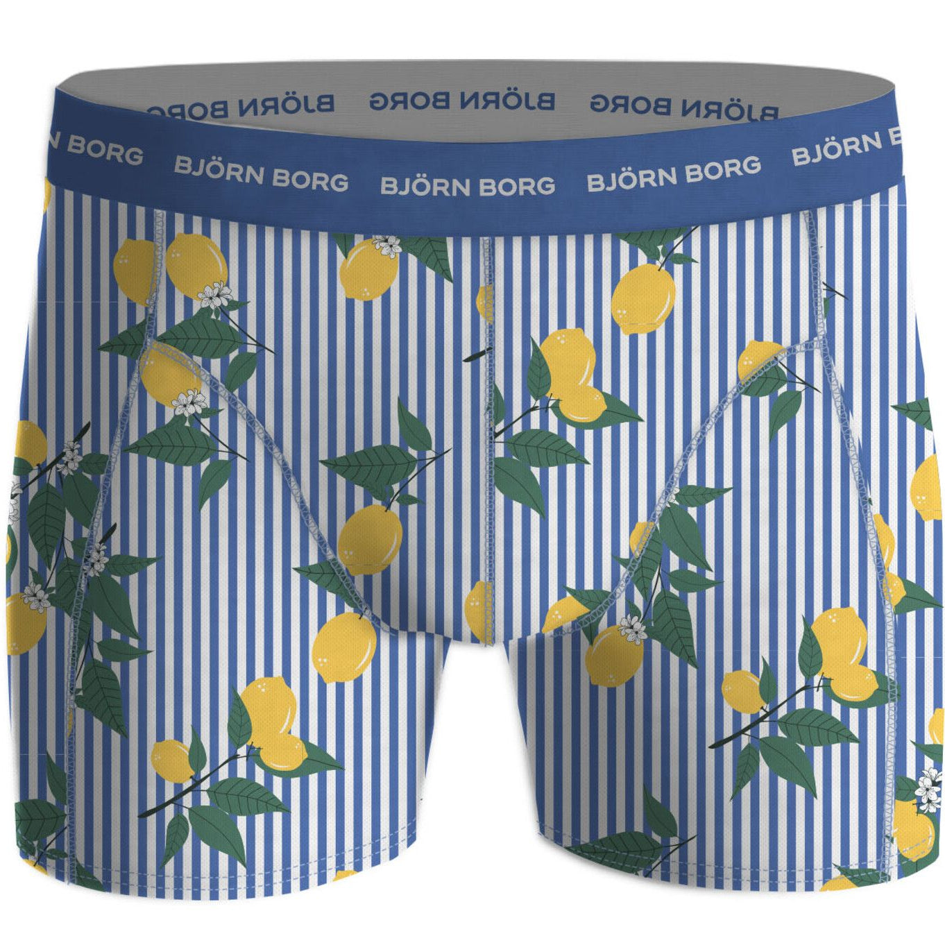 Björn Borg Men's Boxers - Sammy Lemonstripe (Blue, Orange, White)
