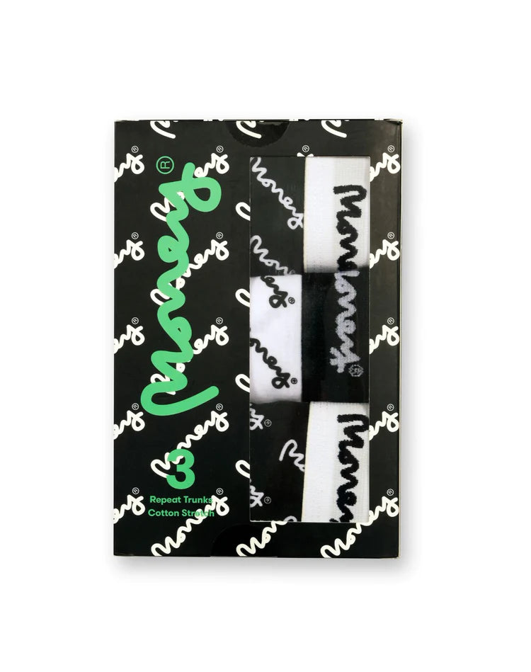 Money Repeat Trunks Cotton Stretch 3 Pack Boxer